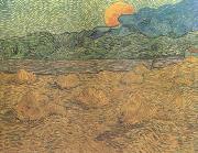 Evening Landscape with Rishing Moon (nn04), Vincent Van Gogh
